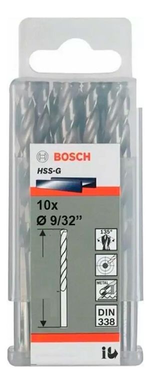 Broca Metal HSS-G X10U 7.1mm 9/32"