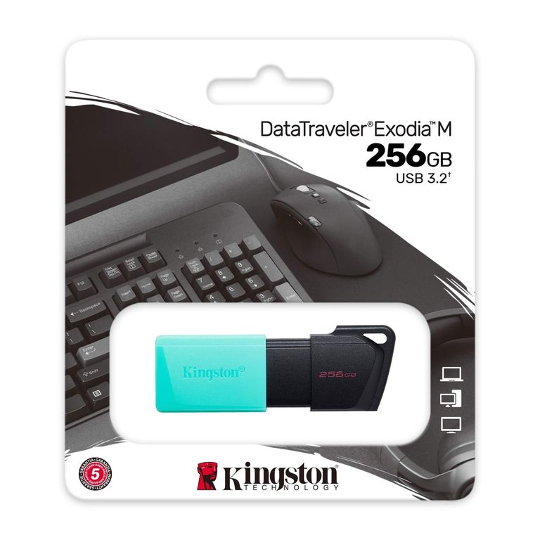 Memoria Flash USB DataTraveler Exodia M 256GB Azul