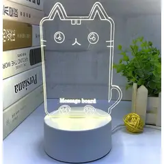 GENERICO - REGALO - LAMPARA TABLERO DE MENSAJES CON CAJA PARA PILAS Y CABLE USB