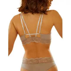 GENERICO - Top Comfy de microfibra y encaje