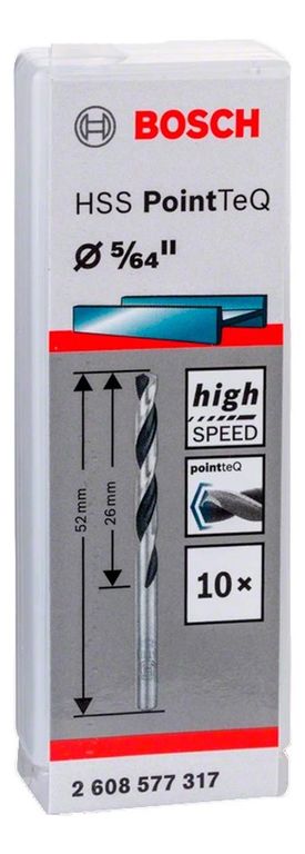 Broca Metal HSS PointTeQ CjaX10 5/64"