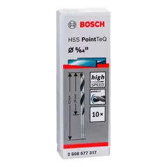 BOSCH - Broca Metal HSS PointTeQ CjaX10 5/64"