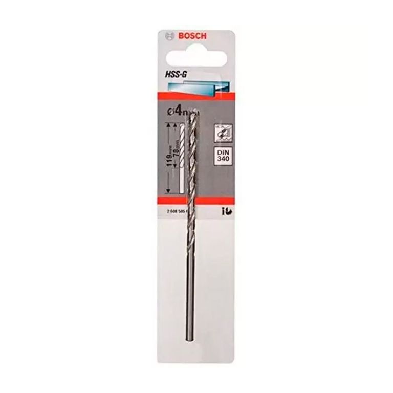 Broca Metal HSS-G 4.0X 75mm. 1U.