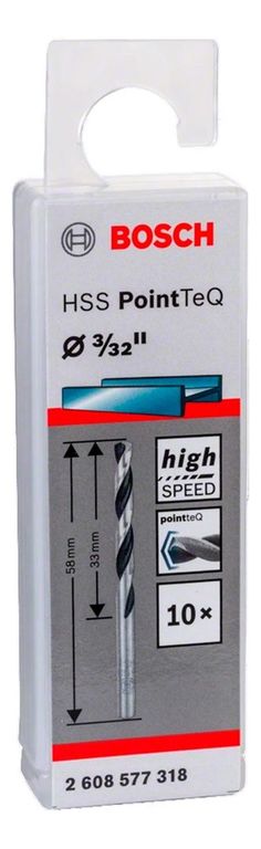 Broca Metal HSS PointTeQ CjaX10 3/32"