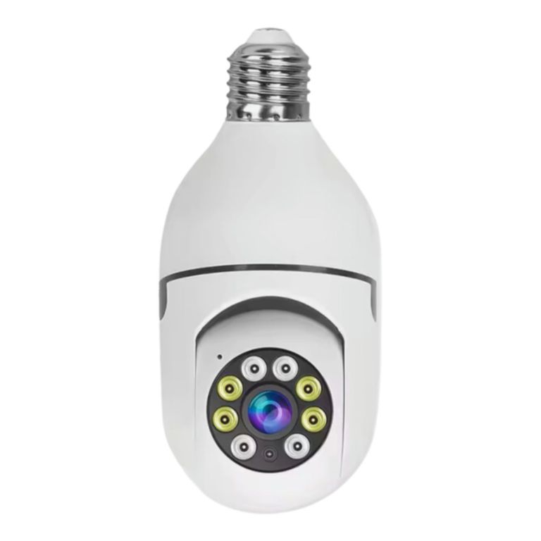 Cámara WIFI 350° tipo Foco con Visión Infrarroja