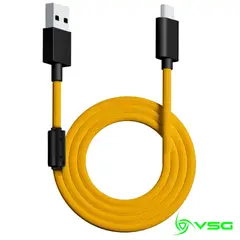 VSG - Cable USB Tipo C Trenzado Aquila Amarillo