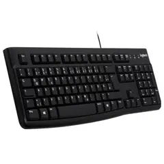 LOGITECH - TECLADO ALAMBRICO PARA PC Y COMPUTADORAS K120 USB BLACK