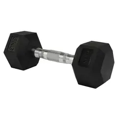 ATLETIS - Mancuerna hexagonal PVC-Acero 5 kg