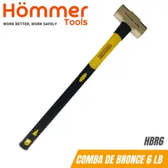 HOMMER - Comba de Bronce de 6 Lb, 26", c/mango fibra de vidrio