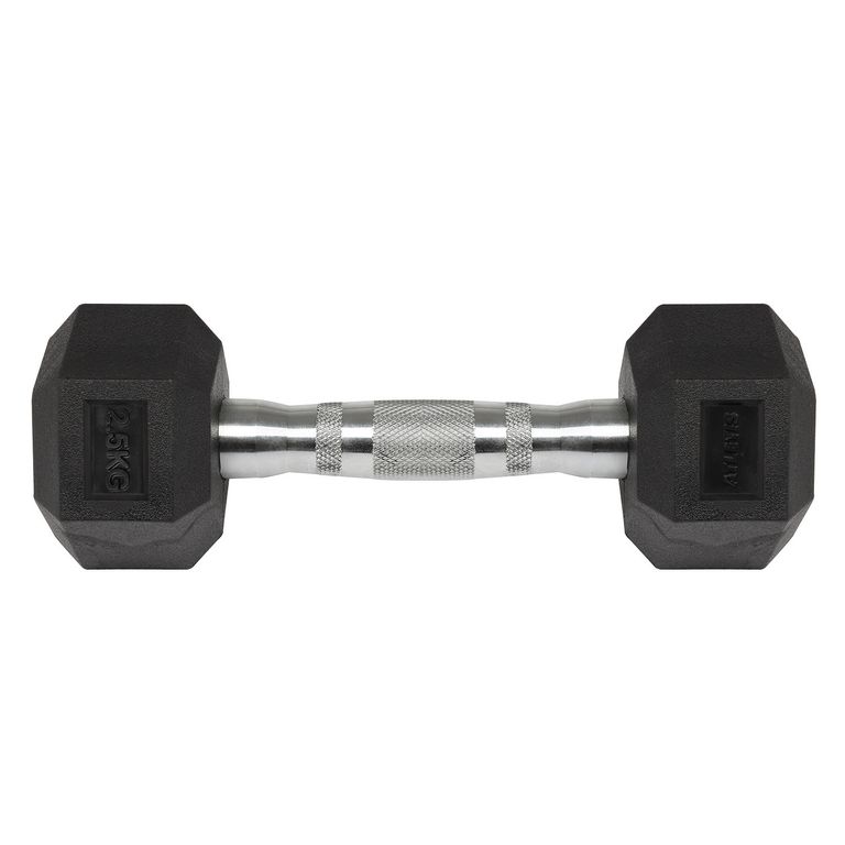 Mancuerna hexagonal PVC-Acero 2,5 kg