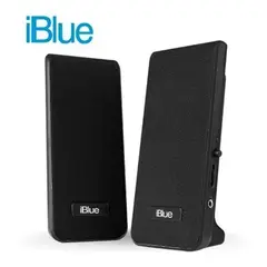 IBLUE - PARLANTE 2.0 MULTIMEDIA NEGRO 3.5MM / USB POWER PARA PC / LAPTOP