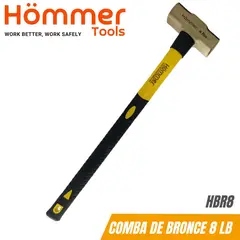 HOMMER - Comba de Bronce de 8 Lb, 26", c/mango fibra de vidrio