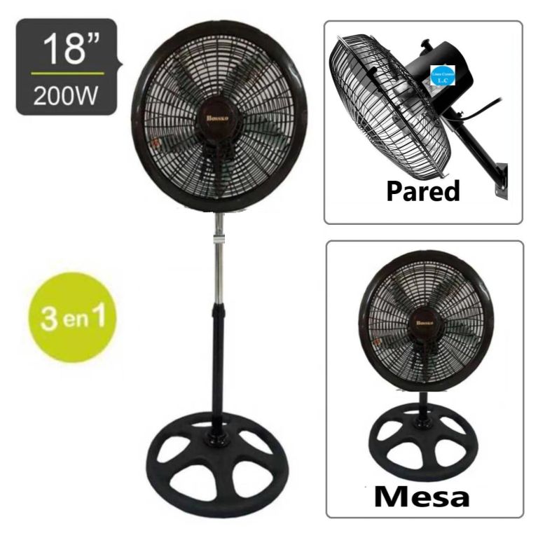 Ventilador 18 pulgadas Orbital 250 Wats BK-8233VO - NEGRO