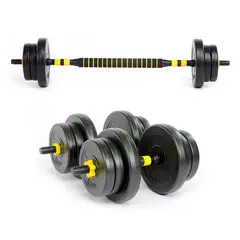 ATLETIS - Set barras Mancuernas ajustable 20 kg