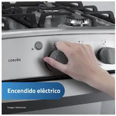 INDURAMA - COCINA A GAS 4 HORNILLAS CORUÑA CROMA