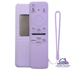 CASE - Funda Cerrada Para Control Samsung Solar Smart Tv Modelo 2023- Lila