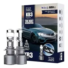 KOBO - Kit Cree Led Kb3 H4 Super Canbus Con Lupa
