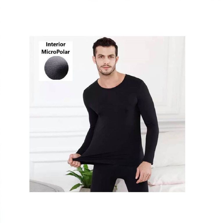 POLO MANGA LARGA CALENTADOR TERMICO HOMBRE MICRO POLAR