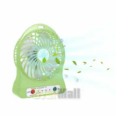 GENERICO - Ventilador portatil con bateria recargable VERDE