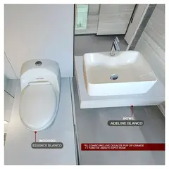 STONE - COMBO DE INODORO ONE PIECE ESSENCE+ BOWL ADELINE BLANCO