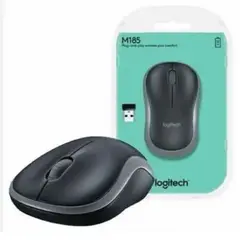 LOGITECH - Mouse M185 Inalámbrico-Gris