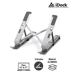 IDOCK - SOPORTE PARA LAPTOP i20 PRO FLEX ALUMINIO 6 NIVELES