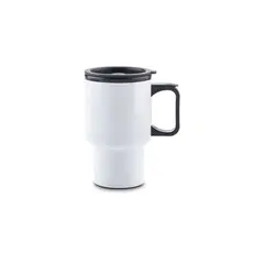 GENERICO - Mug Vaso de acero inoxidable BLANCO Capacidad 450 ml