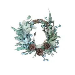 GENERICO - CORONA NAVIDEÑA DE FLORES SECAS