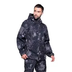 GENERICO - Chaqueta Tactica Casaca Piel De Tiburon Camping Invierno Morado M