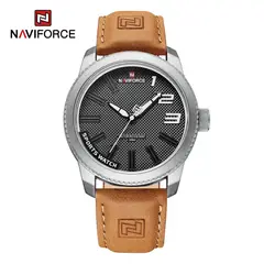 NAVIFORCE - Reloj 9202 para Hombre con Correa de Cuero en Caja