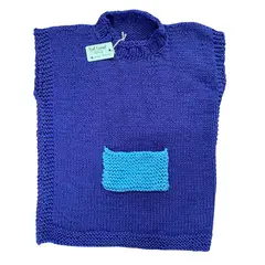 RED CARROT - Chaleco morado azul bolsillo celeste