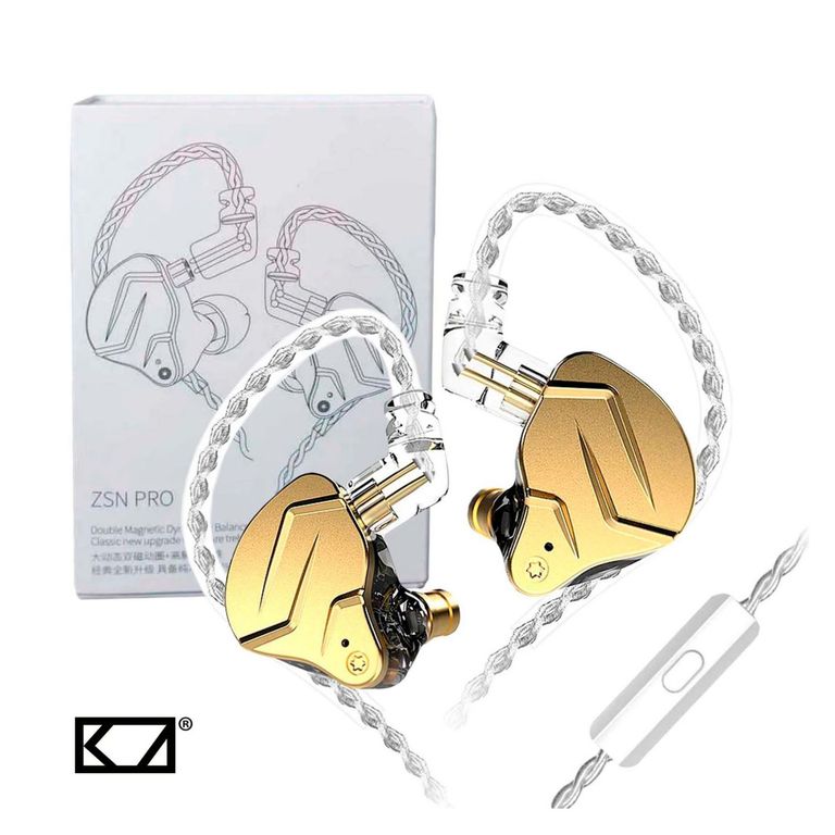Audífonos In-Ear Gamer con micro ZSN Pro X Dorado
