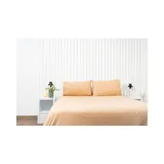 GENERICO - Sabanas De Algodón Bramante King Beige