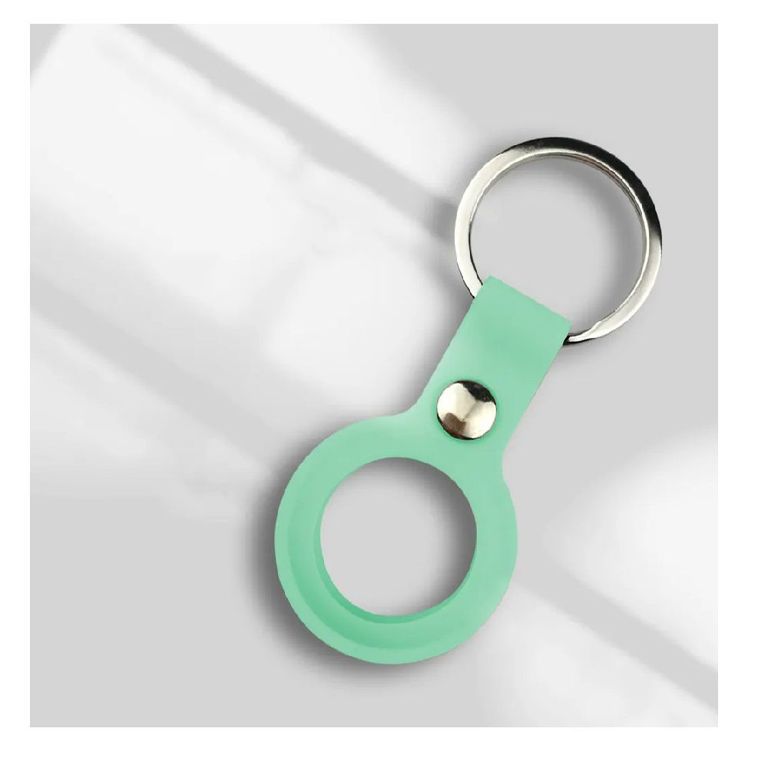 CASE DE CUERO PARA AIRTAG-TURQUESA