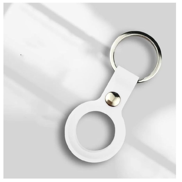 CASE DE CUERO PARA AIRTAG-BLANCO