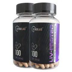 ZENDLAB - Cardo Mariano Silimarina y Alcachofa LIV PROTEC 100 Cápsulas Pack 2 Frascos