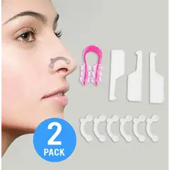 GENERICO - Corrector de nariz Y Punta Delgada invisible 2 set completo