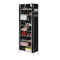 GENERICO - Zapatera Organizador De Metal 9 Niveles Zapatero Ropero Estante