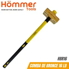 HOMMER - Comba de Bronce de 16 Lb, 36", c/mango fibra de vidrio