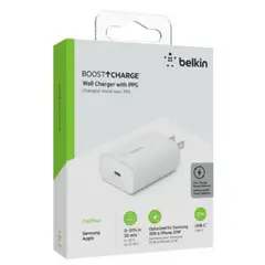 BELKIN - Boost Charger USB–C Wall Charger 20W AC. Blanco
