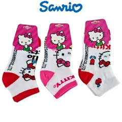 SANRIO - Pack 3 Medias Talla 24 a 28 - HELLO KITTY
