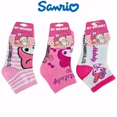 SANRIO - Pack 3 Medias Talla 24 a 28 - MY MELODY