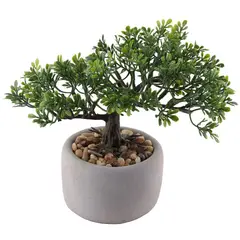 GENERICO - Bonsai artificial Hoja Boji Plástico Verde