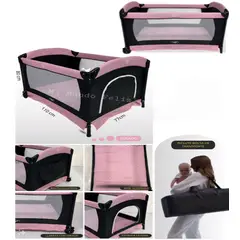 STOKKER BABY - Corral para Bebe Niños Plegable Entrada Lateral Pinky