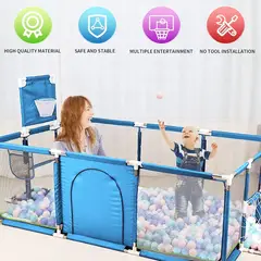 STOKKER BABY - Corral para Bebe Niños Portati Arco BAsket Celeste