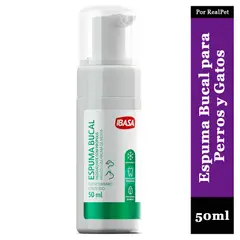 GENERICO - Espuma Bucal Menta Ibasa Perros y Gatos Dientes Limpios 50ml