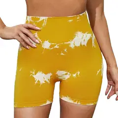 GENERICO - Short Deportivo Tie Dye para Mujer Scrunch Butt