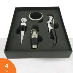 GENERICO - Juego De Abridor De Botellas De Vino 4Pz