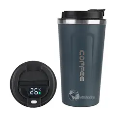 GENERICO - Taza de Café Digital con Sensor de Temperatura de 510 ml para Hombre