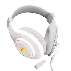 REDRAGON - Audífono Regradon Gamer Modelo Hylas H260W-RGB BLANCO